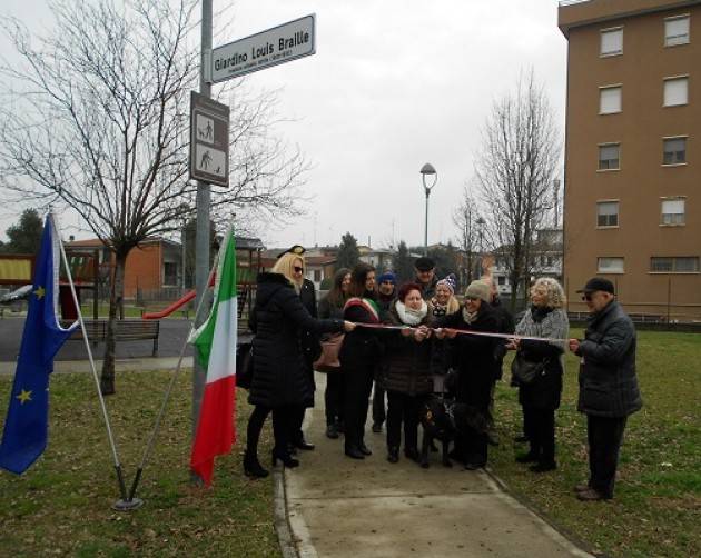 Cremona Inaugurato il giardino intitolato a Louis Braille