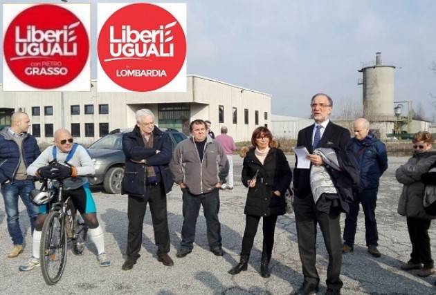 Liberi e Uguali Cremona  Bodini ed Abbate visitano i luoghi di arrivo dei camiom nuovo impianto di compostaggio Sovea