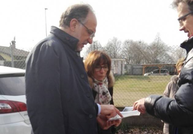 Liberi e Uguali Cremona  Bodini ed Abbate visitano i luoghi di arrivo dei camiom nuovo impianto di compostaggio Sovea