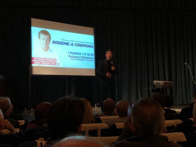 Giorgio Gori (Pd-centro sinistra ) candidato Governatore Lombardia, ‘scalda’  il Cittanova