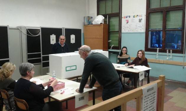Ore 19 Elezioni 4 marzo 2018  L'affluenza nella provincia di Cremona  si attesta al 66,16% . In Italia al 58,4%