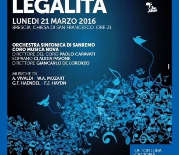 Brescia ‘CONCERTO PER LA LEGALITÀ’