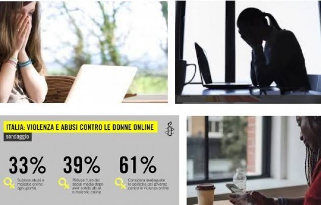 Amnesty In aumento le molestie online contro le donne. Twitter non rispetta i loro diritti