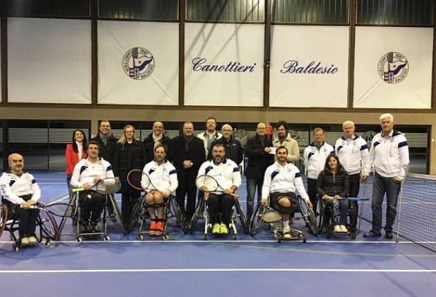 CONTRIBUTO ECONOMICO DEL ROTARY ALLA SQUADRA DI TENNIS IN CARROZZINA DELLA CANOTTIERI BALDESIO