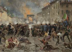 #AccaddeOggi  22 marzo 1848 A Milano si concludono le 5 giornate. Gli austriaci si ritirano