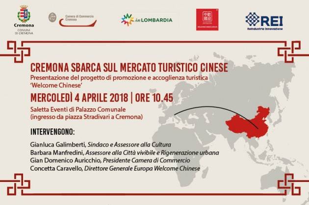 Cremona approda sul mercato turistico cinese