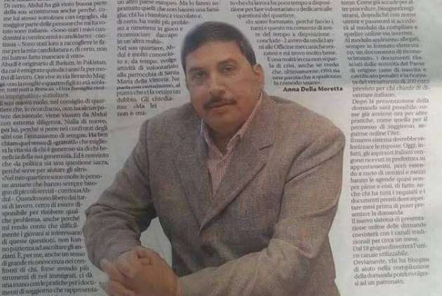 Brescia Choudhry Abdul Munaf, cittadino italo-pakistano candidato per le elezioni comunali