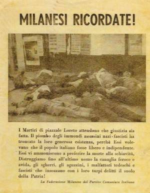 La strage nazifascista del 10 agosto 1944 di Piazzale Loreto a Milano