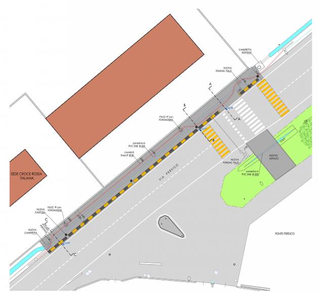 Cremona: accesso alla nuova sede della Croce Rossa in sicurezza
