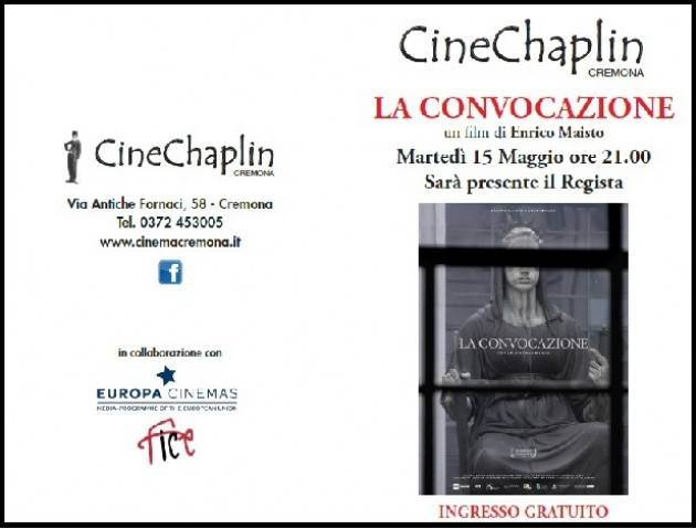 Al Cinema Chaplin Cremona  serata in ricordo del Giudice Enzo Platè il prossimo 15/5