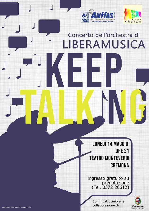 Concerto dell’orchestra Liberamusica  di Anffas Cremona Onlus il 14 maggio