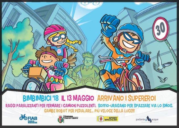 Domenica 13 maggio torna Bimbimbici con Fiab Cremona