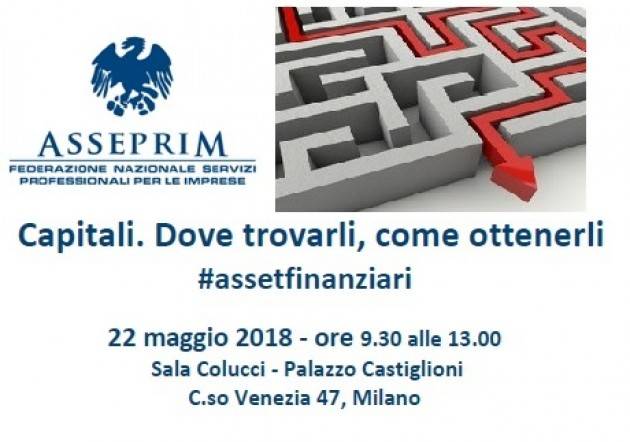 Confcommercio Capitali. Dove trovarli, come ottenerli Seminario a Milano il 22 maggio