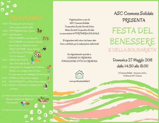 Azienda Cremona Solidale  Parte il progetto PORTINERIA SOLIDALE – Una rete tra le associazioni di volontariato.