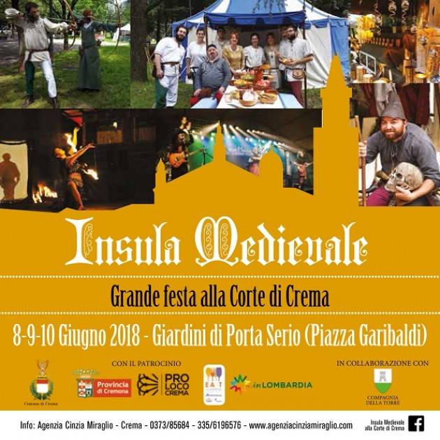 Crema (CR)  -  GIARDINI DI PORTA SERIO  Piazza Garibaldi 8/9/10 Giugno 2018