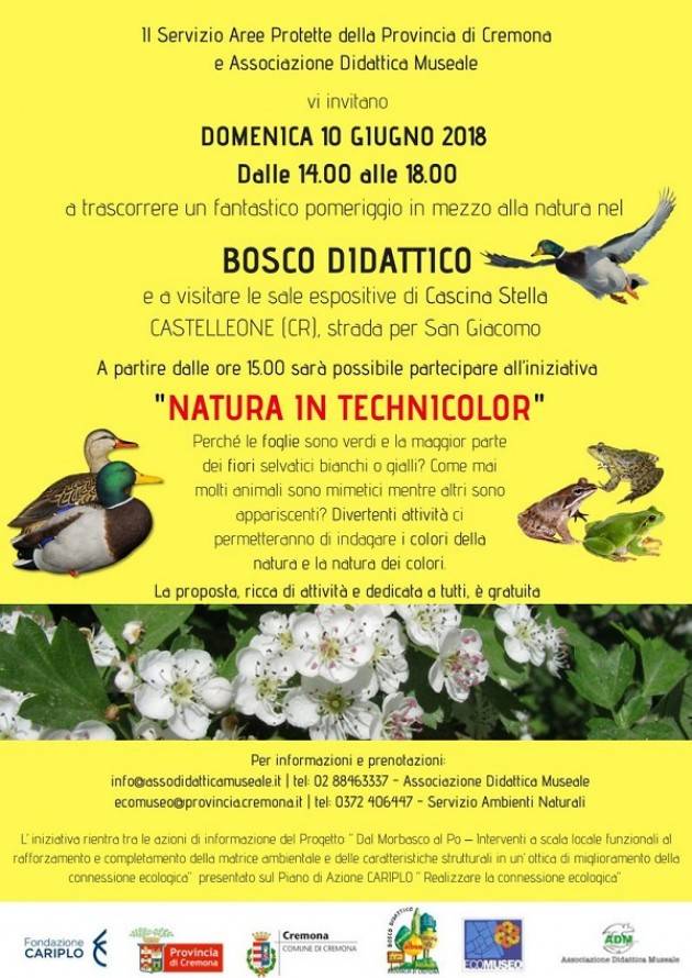 Cascina Stella e il Bosco Didattico a Castelleone aperta Domenica 10 giugno
