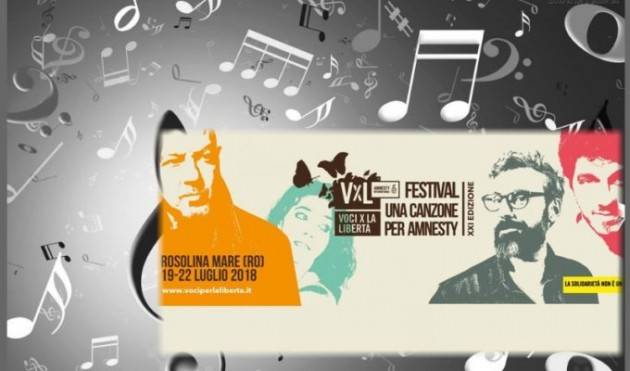 IL FESTIVAL DI AMNESTY INTERNATIONAL  DAL 19 AL 22 LUGLIO A ROSOLINA MARE (RO)