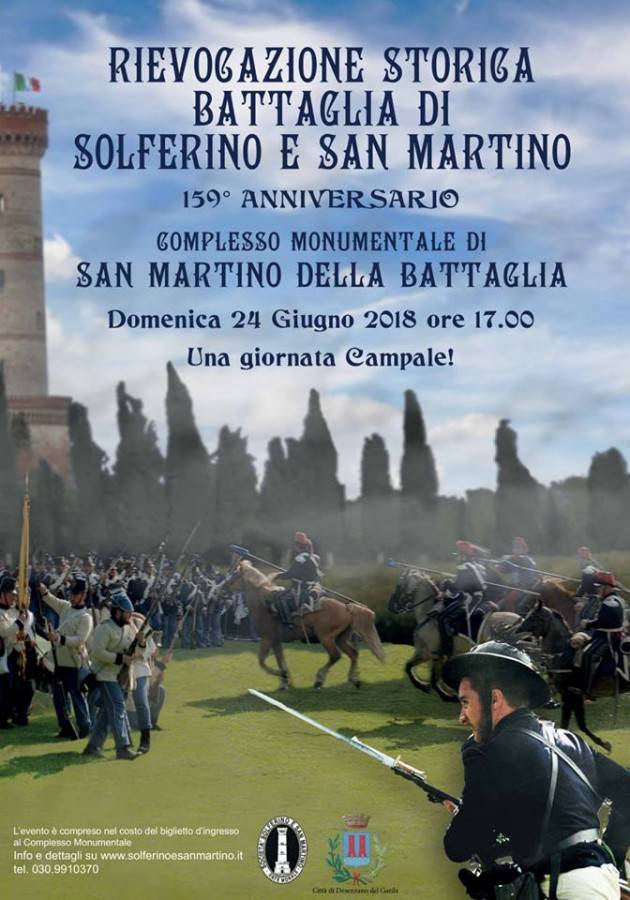 Domenica 24 giugno rievocazione della battaglia di Solferino e San Martino