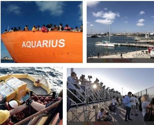 VALENCIA\ aise\ L’AQUARIUS ARRIVA IN SPAGNA: IL SOLLIEVO DELL’UNICEF PER LO SBARCO DEI BAMBINI MIGRANTI