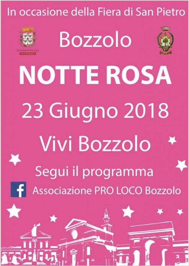 23 giugno la notte è rosa a Bozzolo