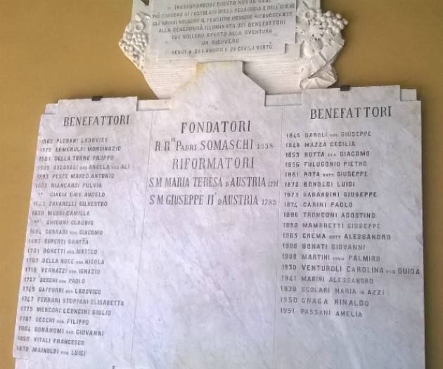 Cremona: il 27/6 presentata la ricollocazione lapidi benefattori 