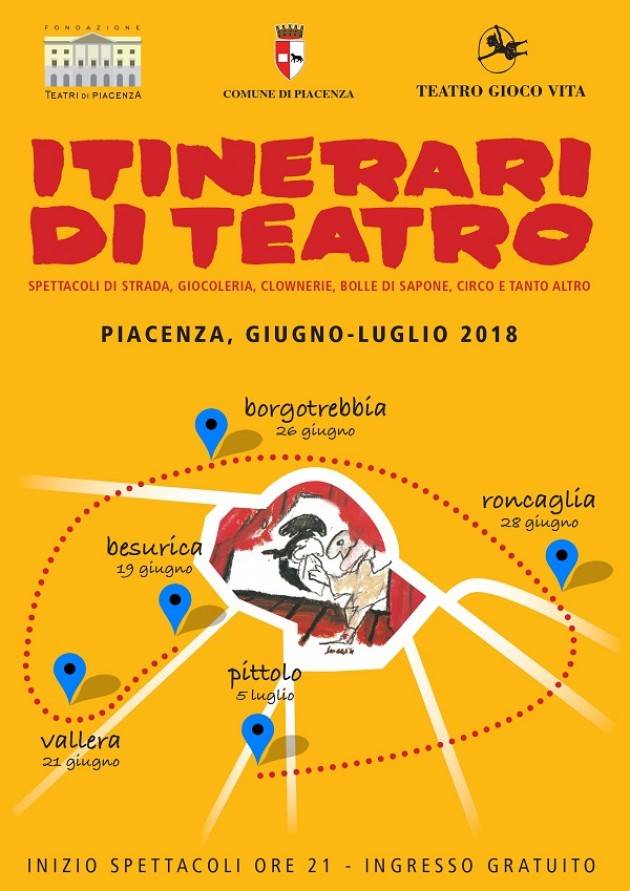 Piacenza: ultimo appuntamento il 5/7 con gli itinerari di teatro