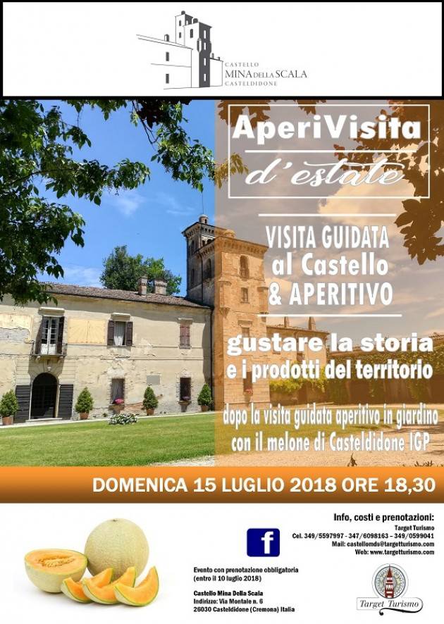 Casteldidone AperiVisita estivo al Castello Mina Della Scala il 15 luglio