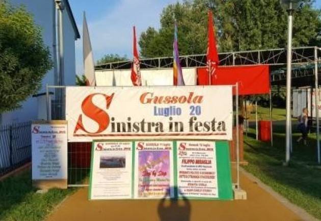 Sinistra in festa Gussola prosegue Oggi mercoledì 11 luglio cena con gli ex della FGCI