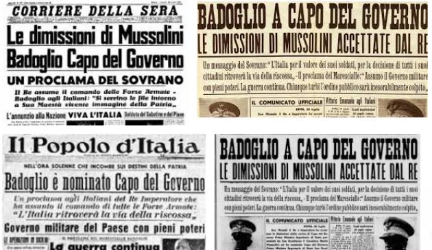 AccaddeOggi #25luglio Caduta del fascismo e di Mussolini