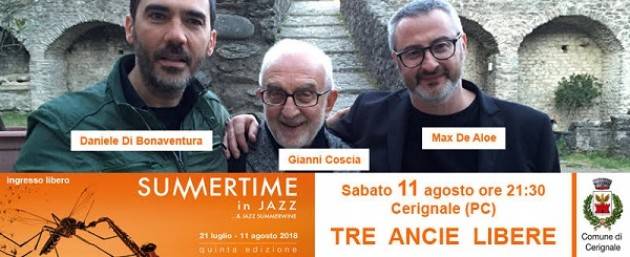 Dal 7 all'11 agosto finale col botto per Summertime in Jazz 2018! Sabato 11/8 a Cerignale.