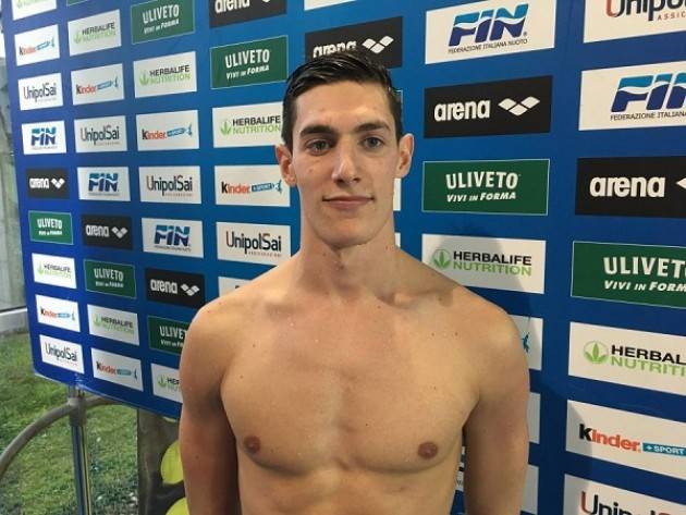 Piacenza: le felicitazioni del sindaco Barbieri e dell'assessore Polledri ad Andrea Vergani, medaglia di bronzo agli Europei di nuoto