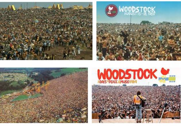 AccaddeOggi    #15 agosto  1969 – Primo giorno del Festival di Woodstock che riunirà 400.000 spettatori