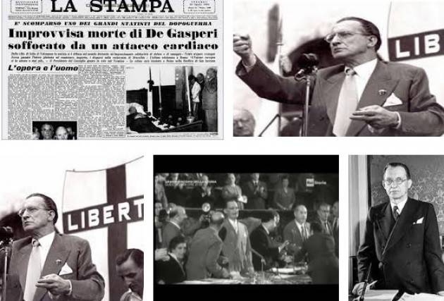 AccadeOggi  #19agosto 1954 Negli USA è messo fuori legge il Partito Comunista. Muore Alcide De Gasperi
