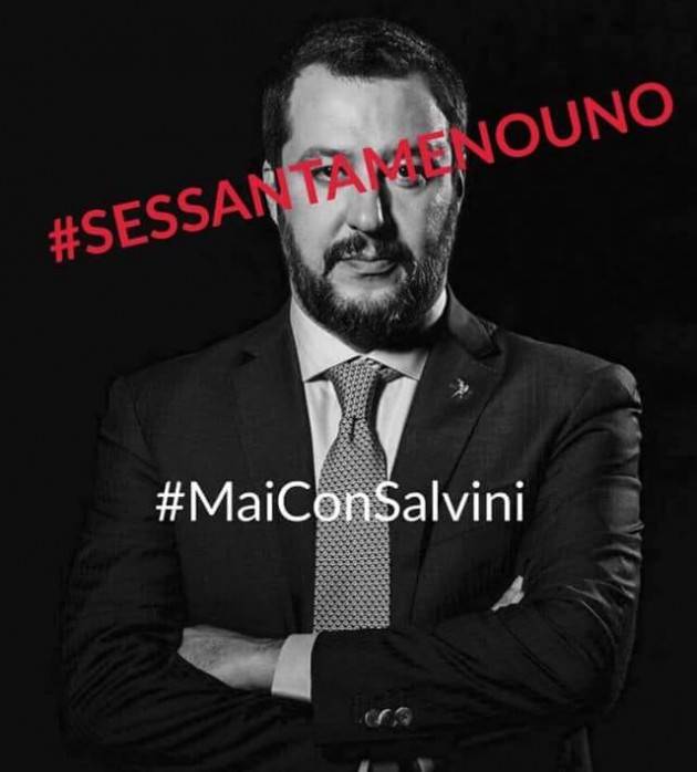 Caro #Salvini. Urla pure con la bava alla bocca. Ma io non sono con te