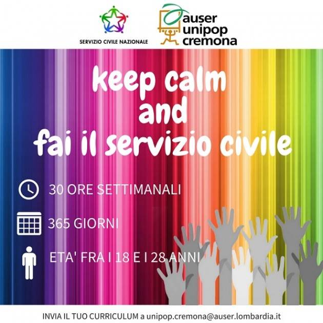 Cremona: due progetti di Servizio Civile presso le associazioni Auser