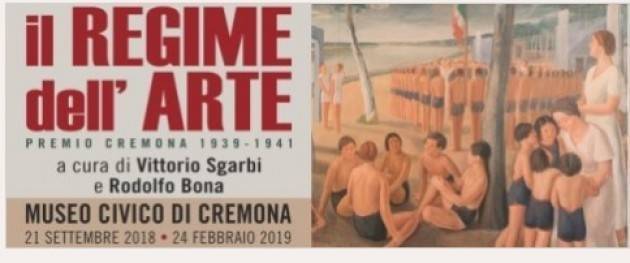 Cremona APERTURA STRAORDINARIA MOSTRA  REGIME DELL’ARTE MERCOLEDI’ 19 alle ore 15
