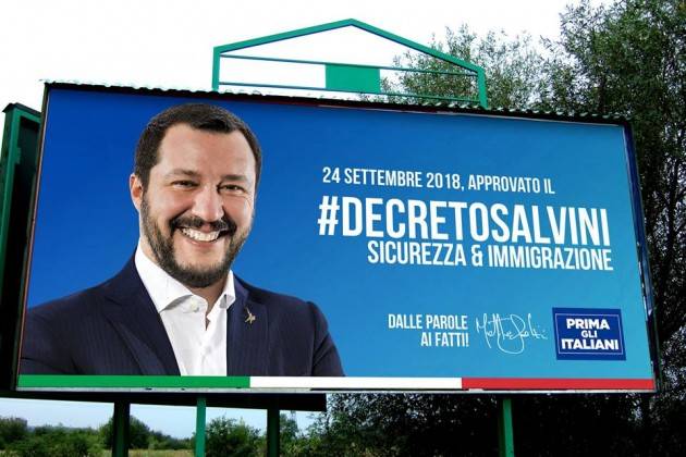 ADUC Governo. Salvini e il decreto sugli immigrati. Avrà l'effetto opposto Vediamo come.