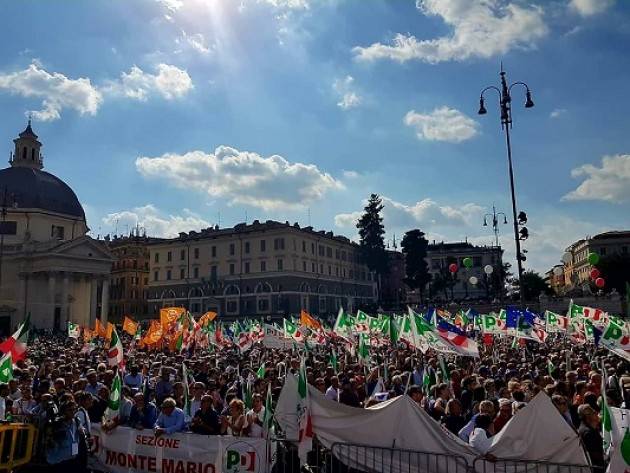 Roma, manifestazione PD. Piloni: ’Una bellissima piazza. Da qui per ripartire!’