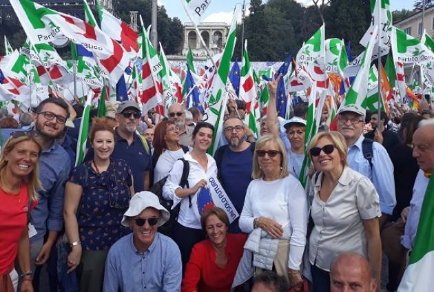 Roma, manifestazione PD. Piloni: ’Una bellissima piazza. Da qui per ripartire!’