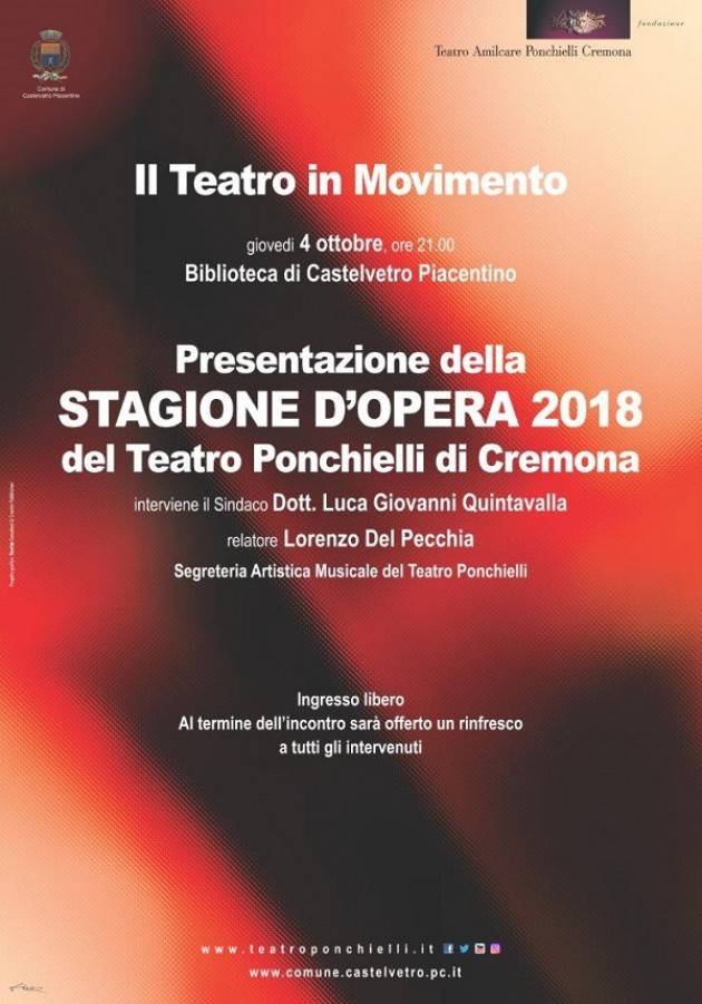 Cremona: 'Il teatro in movimento'