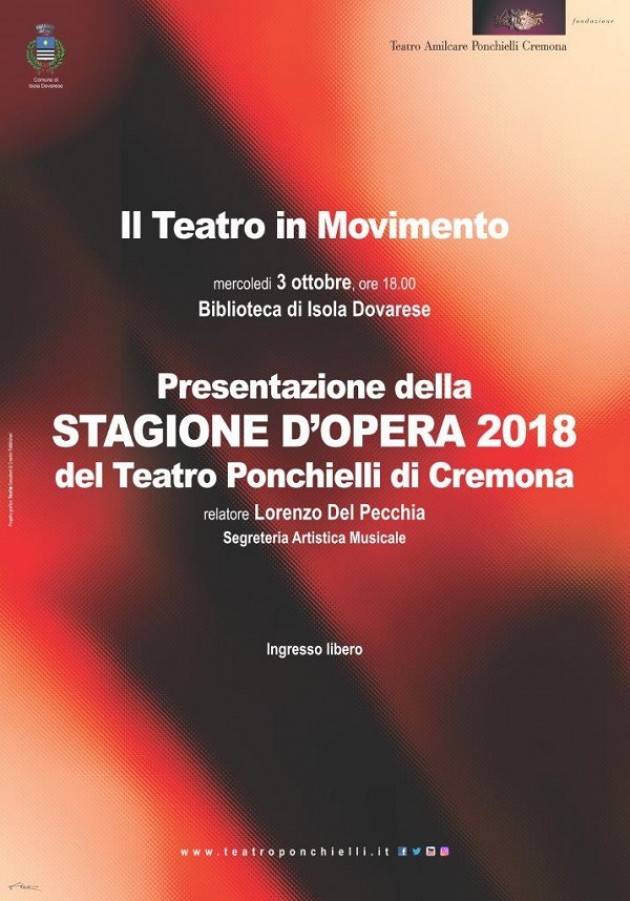 Cremona: 'Il teatro in movimento'