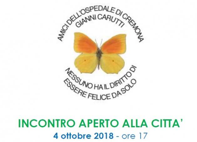 Cremona l’Associazione Amici dell’Ospedale Gianni Carutti  incon tra la città il 4 ottobre