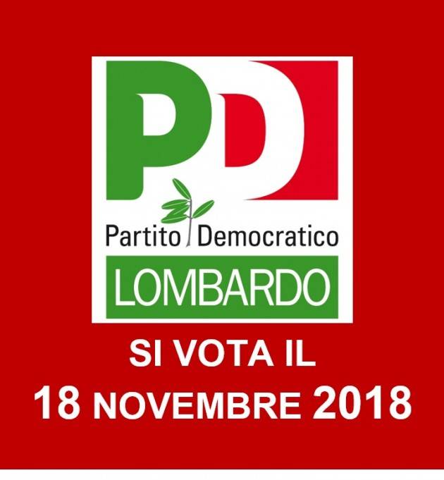 Verso Congresso PD Lombardo: Comincini e Peluffo i candidati alle primarie del 18 novembre