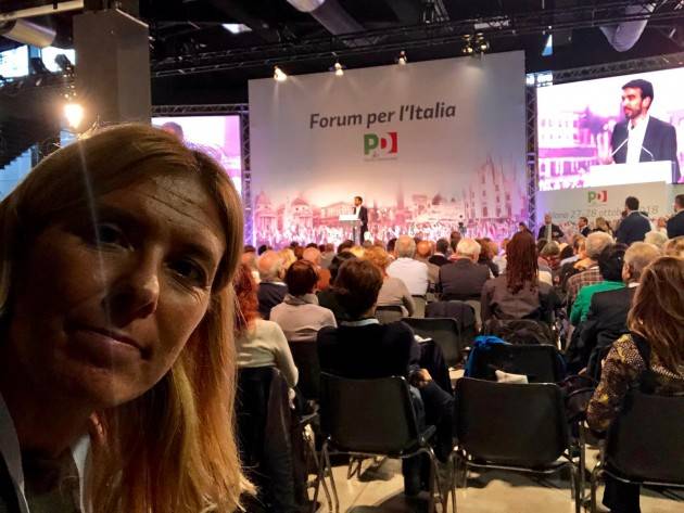 Alessia Manfredini ha partecipato al Forum per l’Italia  del PD a Milano