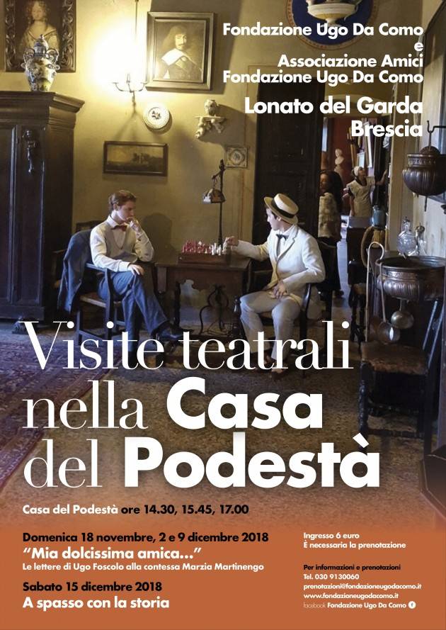 Visite guidate teatrali alla Fondazione Ugo Da Como a Lonato del Garda