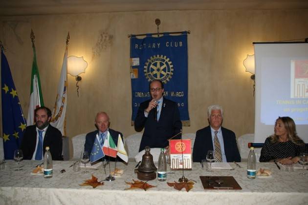Incontro del Rotary Club Cremasco San Marco  il tennis in carrozzina