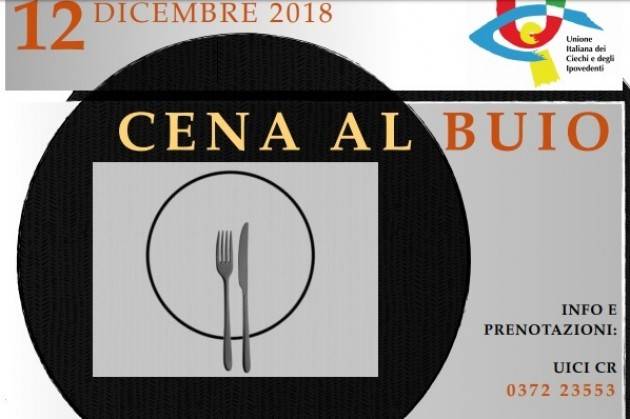 UICI Posticipo cena al buio del 12 Dicembre 2018