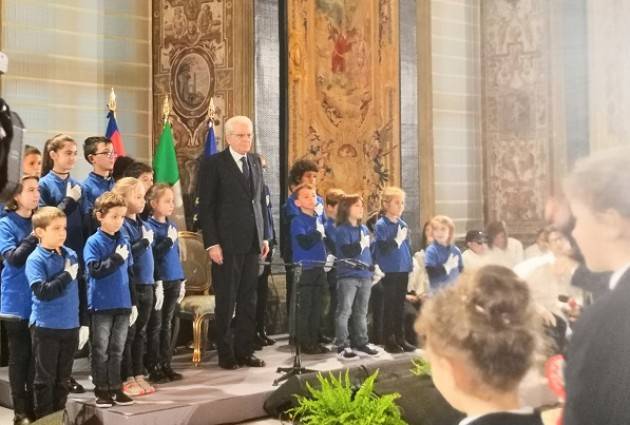 Sergio Mattarella abbraccia l’Orchestra MagicaMusica di Castelleone