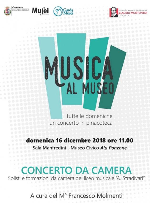 Cremona: concerto da camera al Museo Civico 'Ala Ponzone'