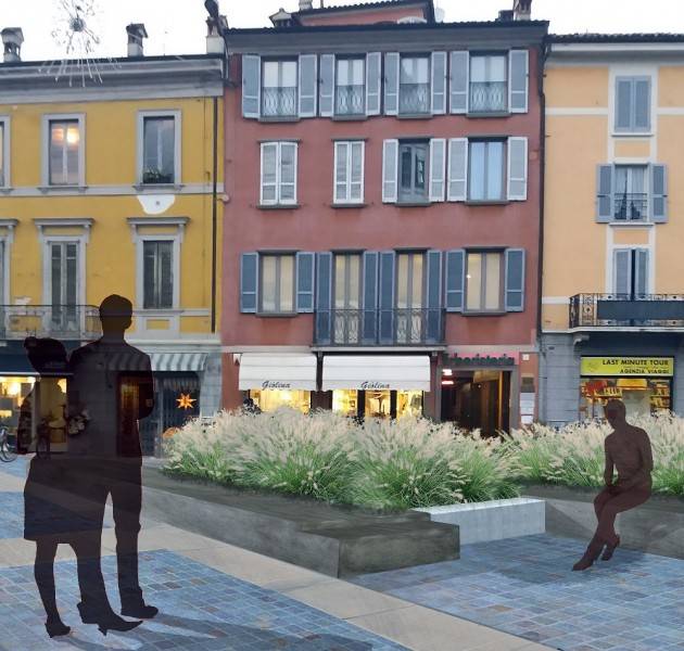 Crema Piazza Garibaldi:  pavimentazione approvata.  Arredo urbano e verde in via di definizione
